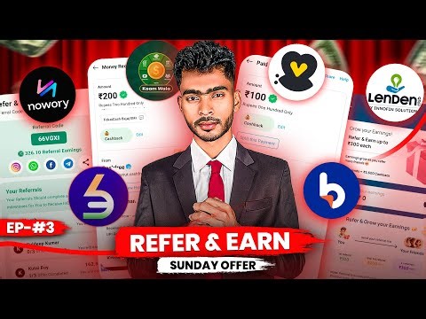 REFER AND EARN APP | NEW REFER AND EARN APP TODAY | NEW UPI EARNING APP TODAY | SUNDAY OFFER EP 3
