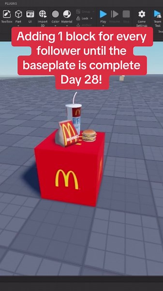 Adding 1 Block for Every Follower in Roblox | Day 28 Update