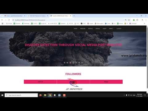 Disaster Detection Through Social Media Post Analysis | Java Final Year Project 2025 | JSP | MYSQL