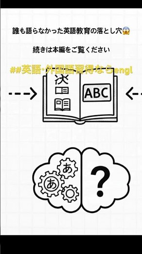 誰も語らなかった英語教育の落とし穴。続きはフル動画をご覧ください。 #engl #英語 #英語学習 #英語・外国語習得ならengl