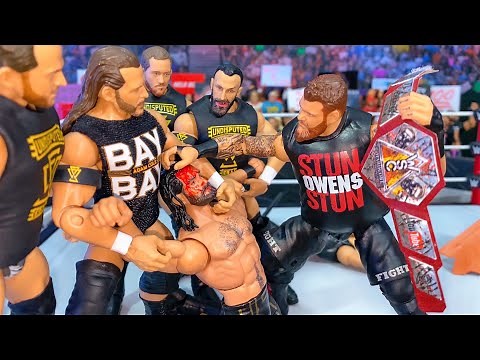Kevin Owens Joins The Undisputed Era! Rollins vs Owens Action Figure Match!