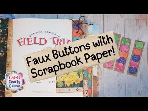 Faux Buttons for my Junk Journal ~ Cute Fake Buttons for my Farmer Brown's Junk Journal