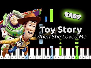 When She Loved Me Piano - How to Play Toy Story When She Loved Me Piano Tutorial! (Easy)