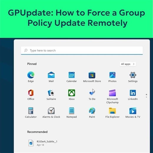 How to Force a Group Policy Update Remotely #GPUpdate #ForceGroupPolicy