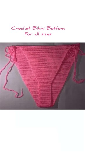 Crochet Bikini Bottom For all Sizes