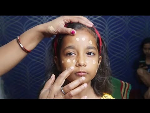 Makeup for baby girl step by step ||स्कूल फंक्शन हो या शादी पार्टी बच्चों का मेकअप कैसे करें