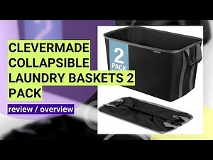 Review: CleverMade Collapsible Laundry Baskets - Space-Saving and Sturdy Solution!