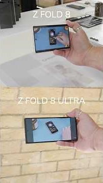 Samsung Galaxy Z Fold 8 vs Z Fold 8 Ultra: What’s the difference? #galaxyfold #galaxyz