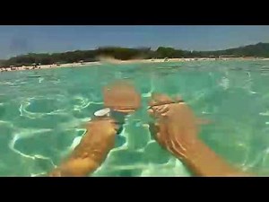 Sakarun beach Croatia Dugi Otok - one of the most beautiful sandy beaches - GoPro