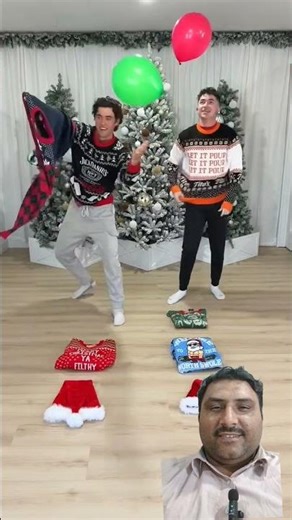 Christmas sweater race challenge! #2025 #boardgames #gamenight #shortsviral #usa #couple