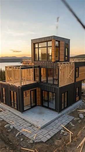 Watch a $1M Modular Home Rise in a 30-Second Timelapse 🏠