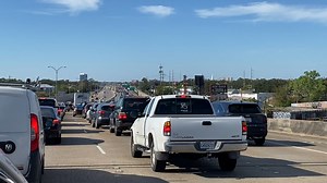 8.3K views · 47 reactions | Here's a look at the current traffic situation on I-10 West as drivers try to get past the collapsed interstate sign!! | WDSU News | Facebook