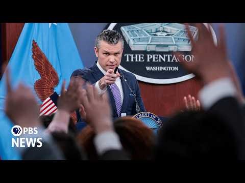 WATCH LIVE: Hegseth and Caine hold news conference after Trump agrees to 2-week Iran ceasefire