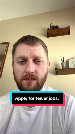 Applying for too many jobs is making each application worse. #unemployed #jobsearch #jobseeker #careerstrategist #careerstrategy