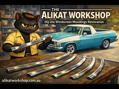 Holden HQ UTE windscreen Mouldings restoration