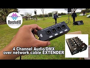 4 Channel Audio/DMX over network cable EXTENDER