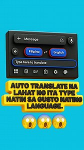 19K views · 358 reactions | AUTO TRANSLATE AGAD LAHAT NG ITA-TYPE MO SA KAHIT ANONG LANGUAGE!  #AutoTranslate #LifeHack2025 #TechTipsPH #MultiLanguage #SmartTyping | Tutorial vibes | Facebook