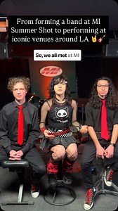 Mia Lee, Caleb Bergers and Jabin Rodas talk about their experience of meeting their fellow band mates at MI’s Summer Shot Program to then playing at some of the most iconic venues around LA 🤘🎸 | Musicians Institute