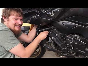 How To Change Spark Plugs on a 2006-2015 Yamaha FZ1 Sports Bike!