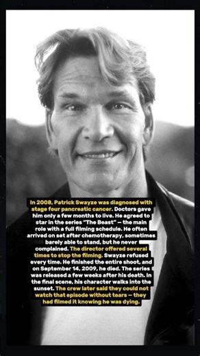 Patrick Swayze filmed a series knowing he was dying