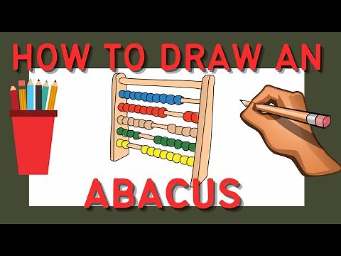 How to draw an abacus step by step