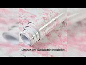 Vinyl Pink Marble Wallpapers Peel Self-adhesive Removable Waterproof Wall Covering Table Countertop