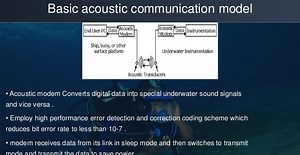 Underwater Acoustic Wave (UWAC) Communication technologies including Acoustic Modems enable Unmanned Underwater Vehicles (UUWs) missions - International Defense Security & Technology