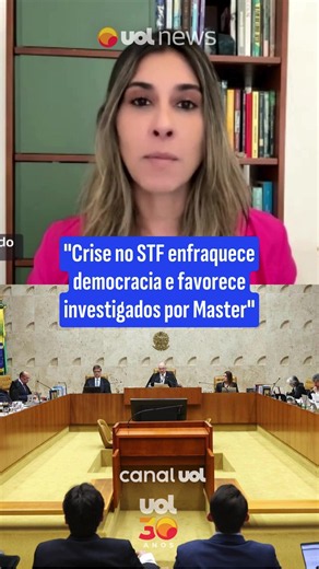 🗣️UOL News: Segundo a colunista Letícia Casado, a turbulência entre os poderes deve interferir na eleição presidencial e ser explorada pelo bolsonarismo para reforçar a narrativa de perseguição contra Alexandre de Moraes, questionar decisões relacionadas ao 8 de Janeiro e defender o fortalecimento da bancada no Senado para pressionar por um eventual impeachment do ministro. Para Letícia, a crise enfraquece as instituições e beneficia investigados em operações como Banco Master, Compliance Zero,