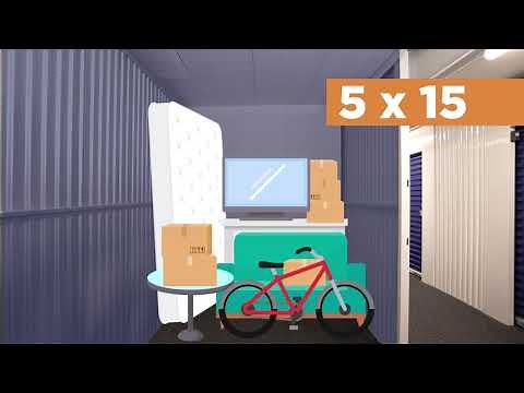 Unit Size Tour - 5x15 ft - Guardian Storage