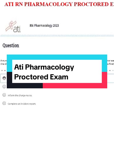 Ati Pharmacology Proctored Exam #pharmacology #nursingschool #medtok #atiexam