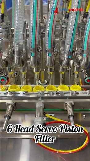 Automatic 6 Head Servo Piston Filler Machine | High-Speed Volumetric Liquid Filling System