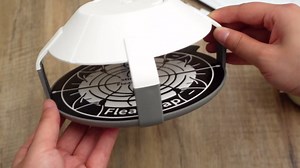 Qualirey 4 Pieces Rechargeable Flea Traps with 8 Sticky Disc 4 Electric Wires Insect Traps for Inside Your Home Indoor Flea Treatment for Home Indoor Safe to Pets Catcher