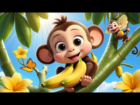 Eight Funny Monkeys Oo Oo Aa Aa | Nursery Rhymes & Kids Songs for Toddlers