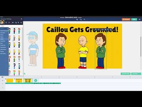 Behind The GoAnimate: Caillou Gets Grounded Intro