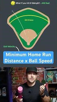 What's the minimum it takes to hit a home run in softball?