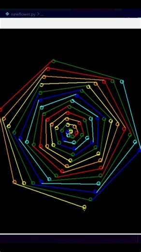 Modern Graphics NeonTunnel design 🪅using python💫🚀🔥best for phyton Beginners✅ #python #coding #webdev