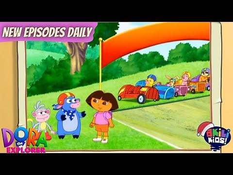 Dora The Explorer | The Go-Kart Race | Akili Kids!