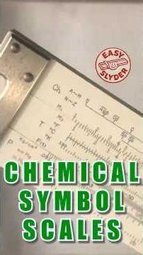 Slide Rule: Chemical Symbol Scales
