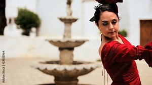 Beautiful Spanish Flamenco Dancer