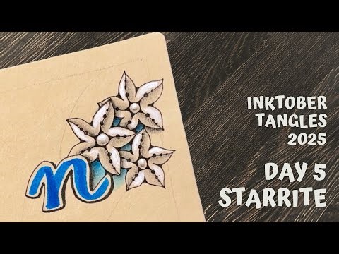 Inktober Tangles 2025 - Day 5 - StarRite