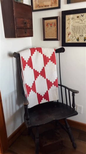 Brooke Simonson on Instagram: "Working on the smallest of corners. I have a small collection of antique frakturs, birth records and watercolors. Frakturs refer #antiques #antique #antiquebox #home to vibrant, decorated Pennsylvania German folk art on paper, primarily from the 18th and 19th centuries, featuring unique “broken” calligraphy (Fraktur script) and symbolic drawings of birds (distelfinks), hearts, and tulips, used for birth/baptismal certificates (Taufzettel) and other family records, 