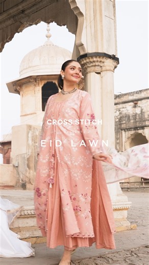 Eid Collection - Unstitched Premium Lawn Pre-Book on 14th Feb 3:00 PM View Collection: https://www.crossstitch.pk/collections/eid-lawn-2026 Dusky Rose The embroidered lawn shirt carries a gentle grace, delicate details resting lightly on the fabric as it moves. A softly dyed cambric trouser, finished with an embroidered patti, adds quiet balance, while a digitally printed chiffon dupatta drapes like a whisper. In-stores 16th Feb #crossstitchpk #lawn2026 #eidlawn #eid #crossstitch #cselflove #spr