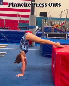 These Planche Press Outs are great for working the strength and shaping of cast handstands on bars. You can see this gymnast working to push down and maintain a solid rounded back throughout. The Planche control on the way down is working the eccentric phase. The push to the piked handstand really mimics the cast handstand or press handstand. We hope this helps you and your athletes create their Best Darn Gymnastics! #gymnastics #coaching #education #bestdarngymnastics #strength #shaping #castha