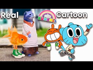 The amazing world of Gumball character in real life 💥