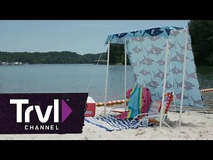 Throw Some Shade With This DIY Beach Tent | Travel Channel