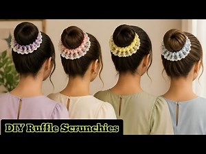 ✅ DIY Ruffle Scrunchie Tutorial | Easy Sewing Project