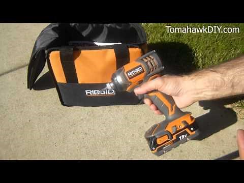 Impact Driver Review - RIDGID 18V Cordless
