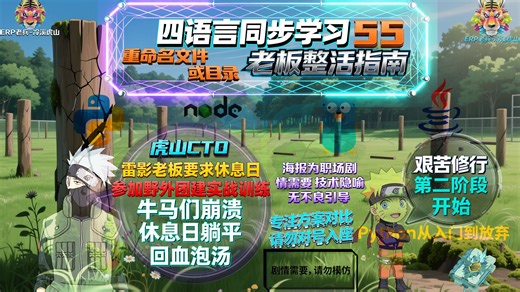 Python/JS/GO/JAVA四语言同步学(第五十五章_重命名文件或目录)看完这篇文件重命名移动就通透了