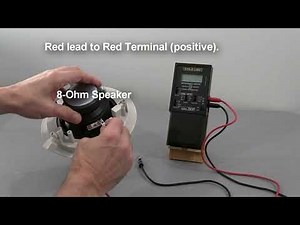 Testing 8-Ohm and 4-Ohm Speakers with an Impedance Meter - Basic Examples