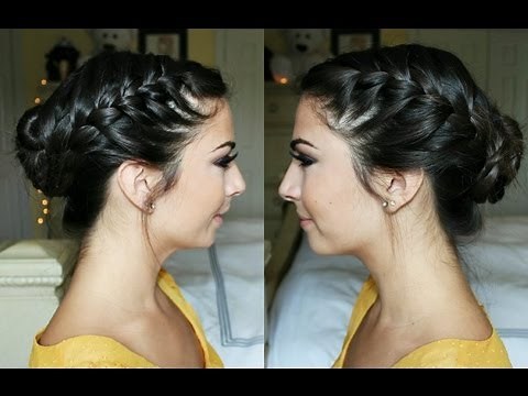 Celebrity French Braid Bun